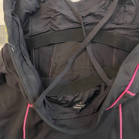 NWT! Bebe Bebe Sport Piping Corset Top LARGE - Picture 11 of 14